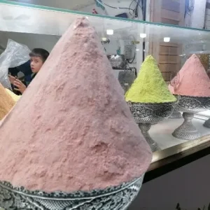 قاووت گل محمدی کرمانی | قوتو صورتی آرام‌بخش با گل خشک طبیعی